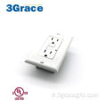 15 AMP BRISEUR GFCI RÉSISTANT WHITE AMP